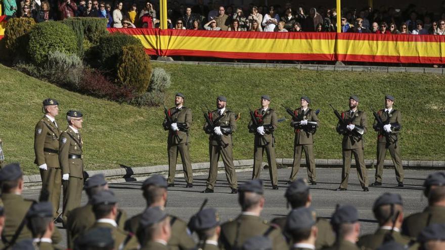 Parada militar del acto de celebración de la Inmaculada