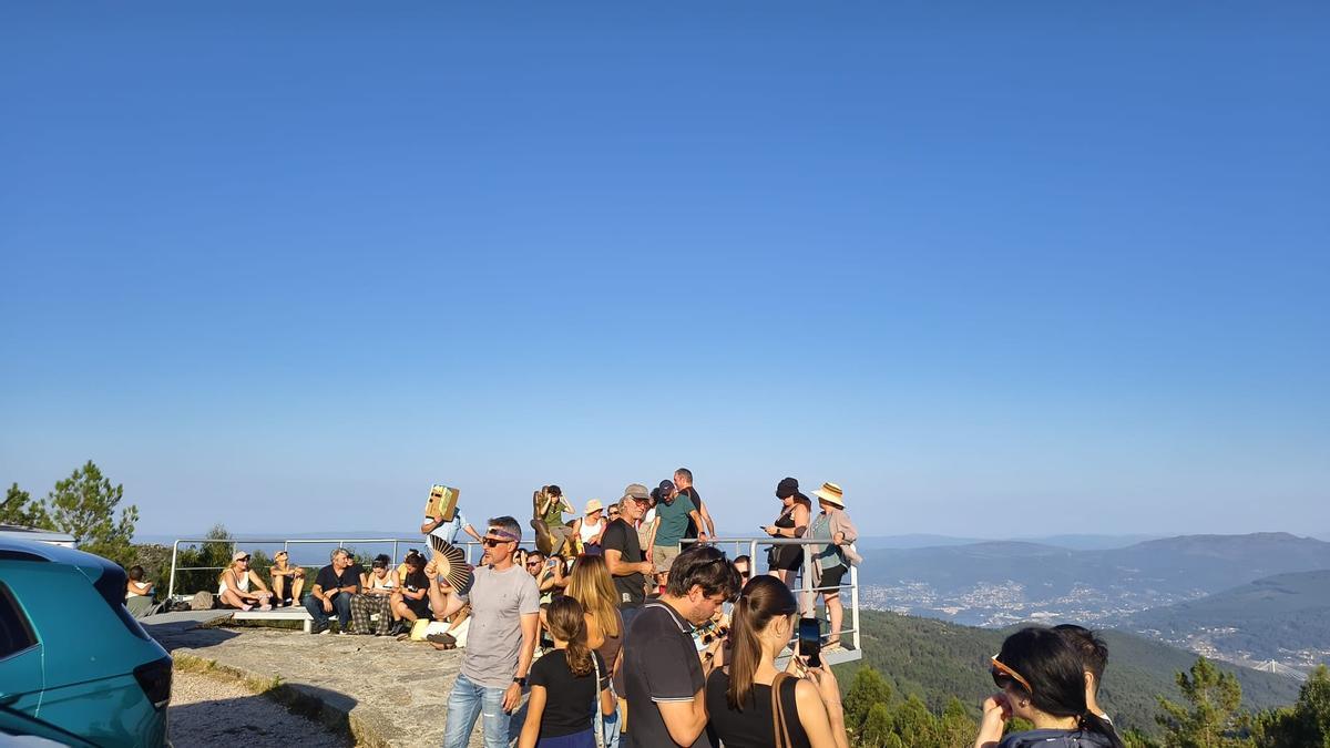 Gran afluencia en el Monte Faro, con más de 630 metros de altura.