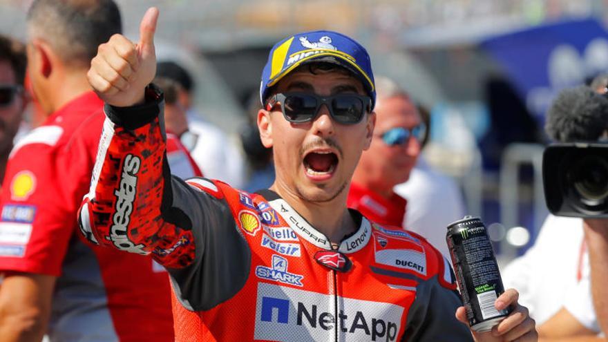 Lorenzo supera a Dovizioso y Márquez en la pelea por la &#039;pole&#039; del GP de Aragón