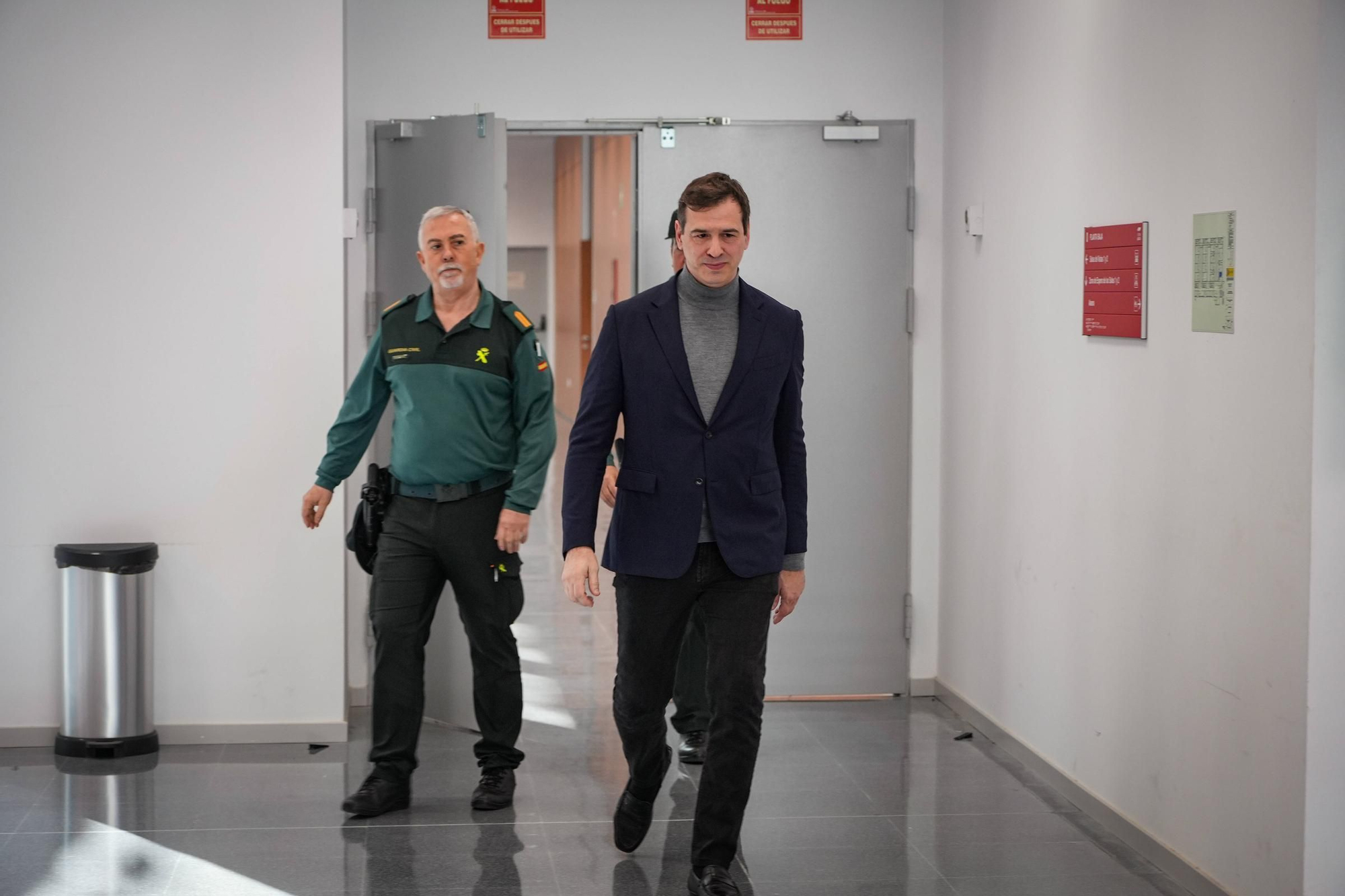 David Sánchez declara en los juzgados de Badajoz