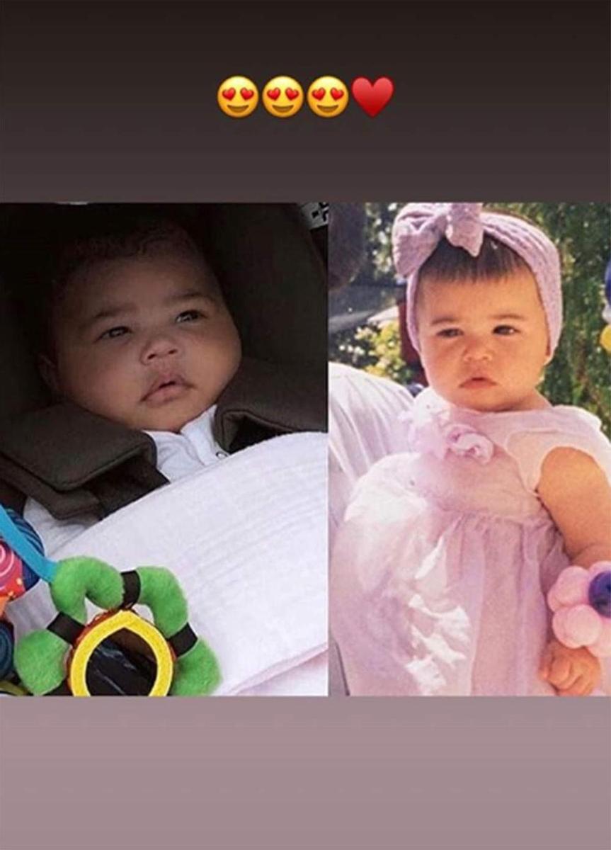 Comparación de Stormi con Kylie Jenner