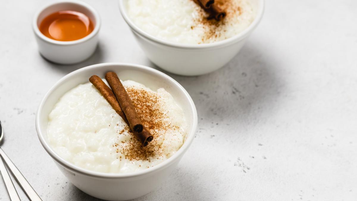 Arroz con leche vegano.