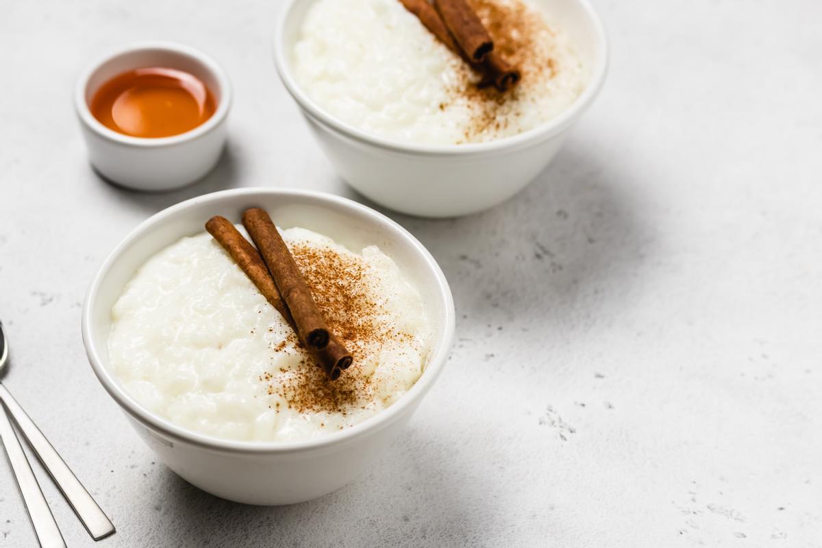 Arroz con leche vegano.