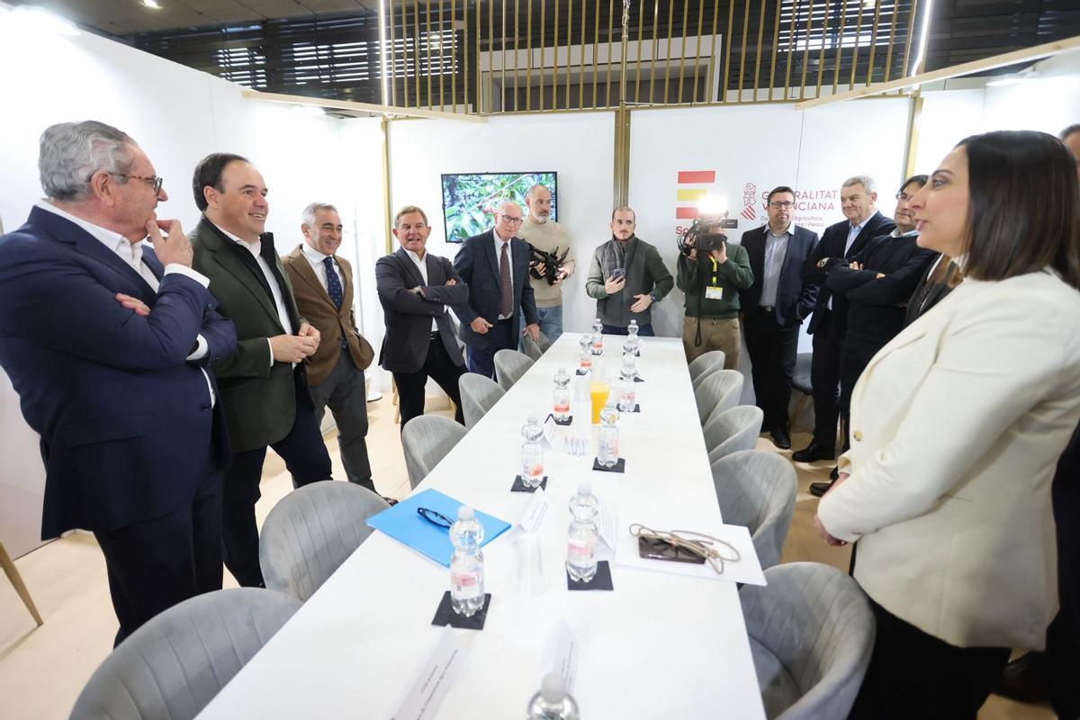 Reunión convocada por el Gobierno valenciano en Berlín, con altos cargos de las comunidades de Murcia y Andalucía.