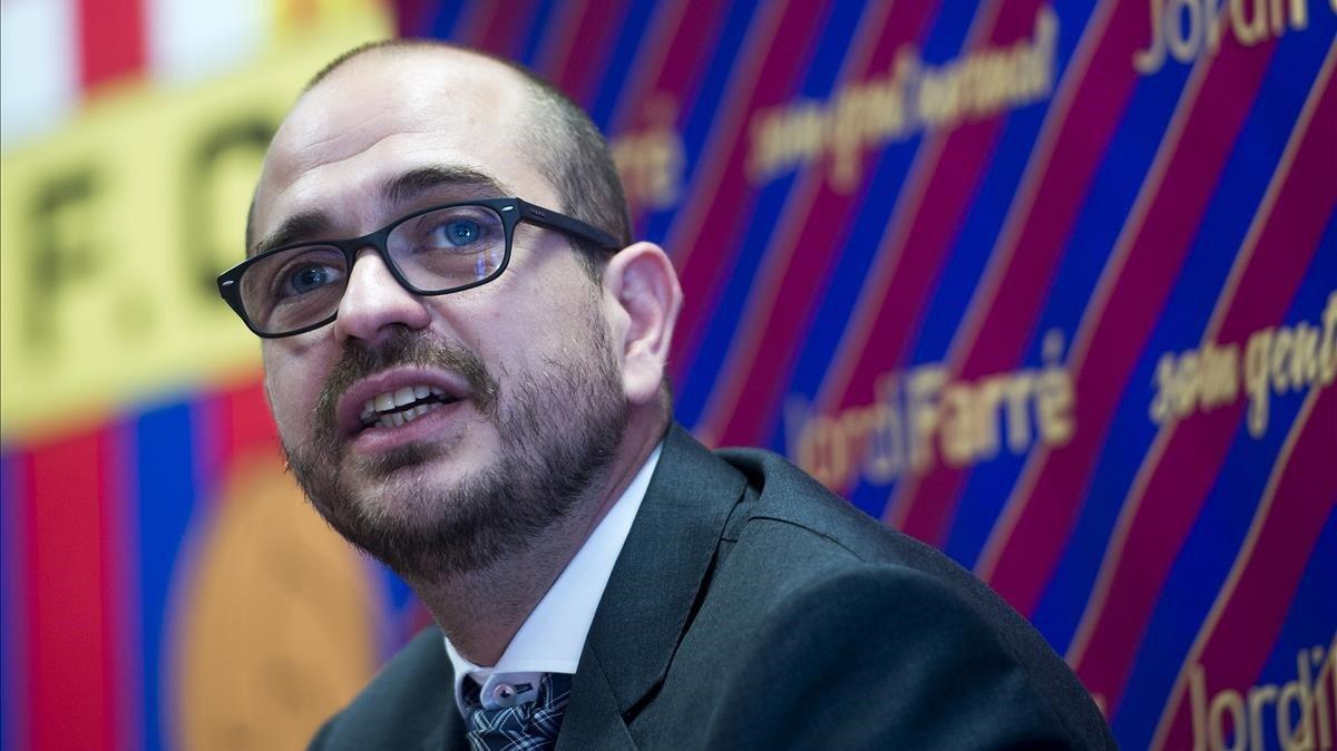Jordi Farré, impulsor de la moción de censura en el Barça. Jordi Farré, impulsor de la moción de censura en el Barça.