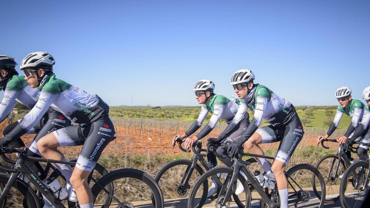 Entrenamiento del Extremadura Pebetero.