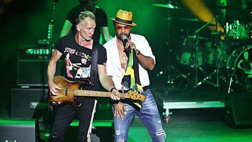 Sting, amb el jamaicà Shaggy a Cap Roig l&#039;any passat.