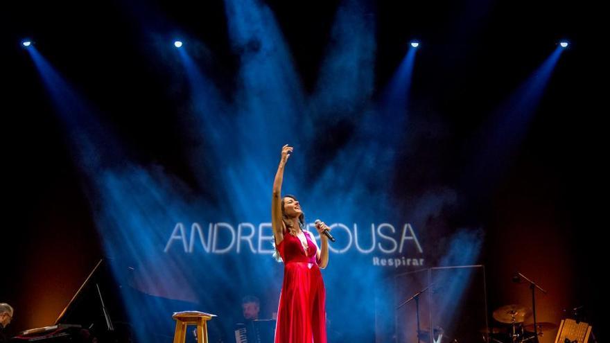 La cantante Andrea Pousa.//