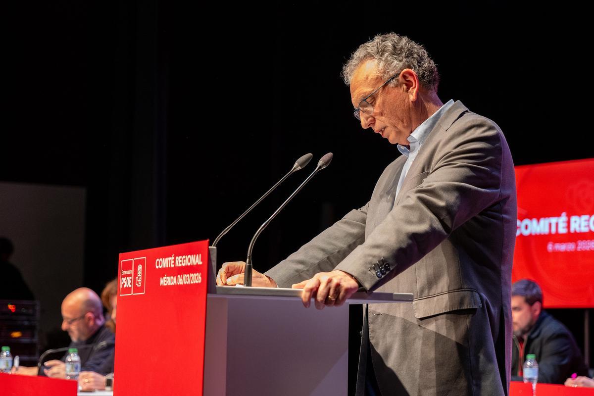 Galería | El PSOE extremeño se reinicia con unas primarias el 11 de abril: "Voy a seguir trabajando para que haya un solo candidato", asegura Quintana