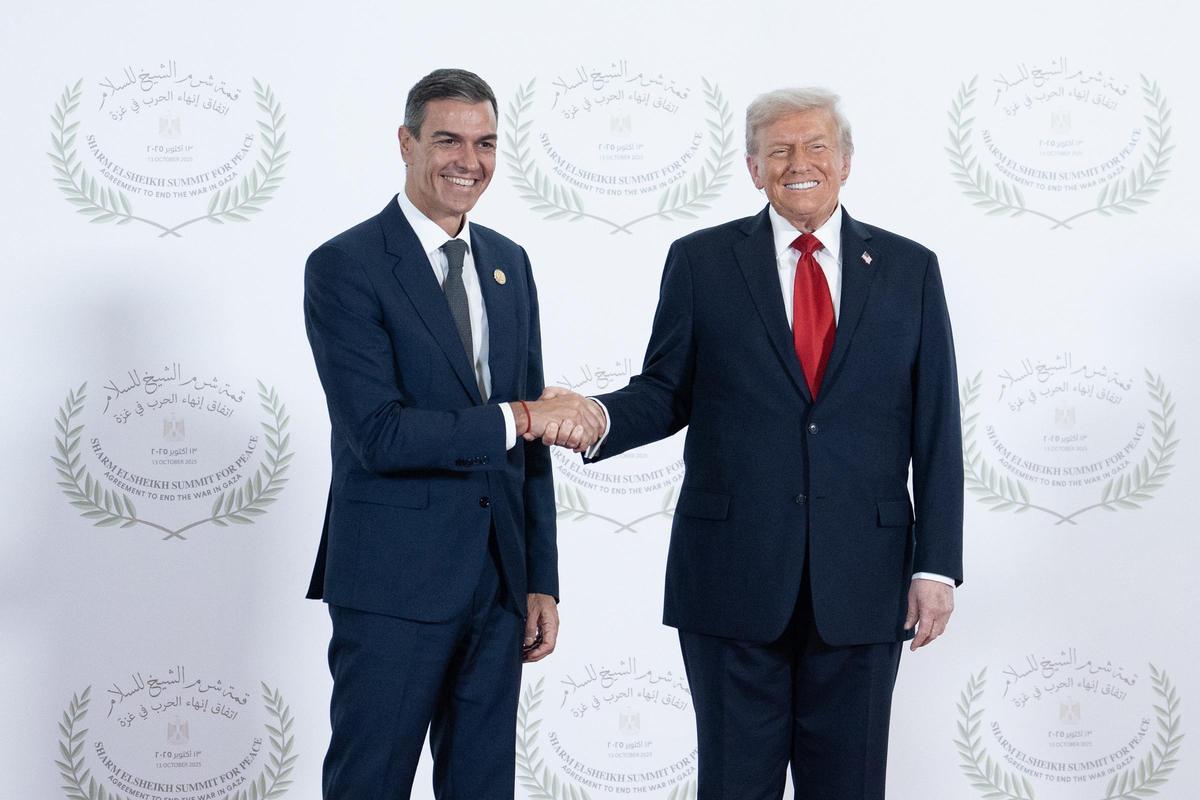 Pedro Sánchez y Donald Trump
