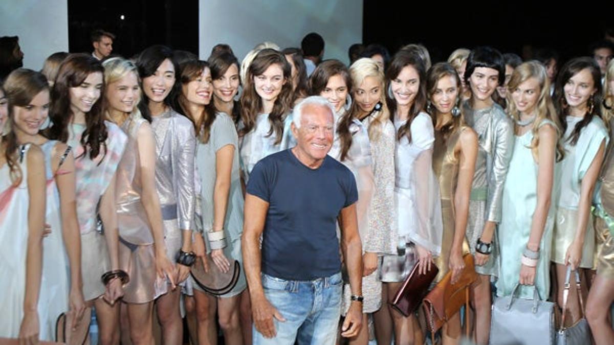 Desfile de Emporio Armani en la Semana de la Moda de Milán