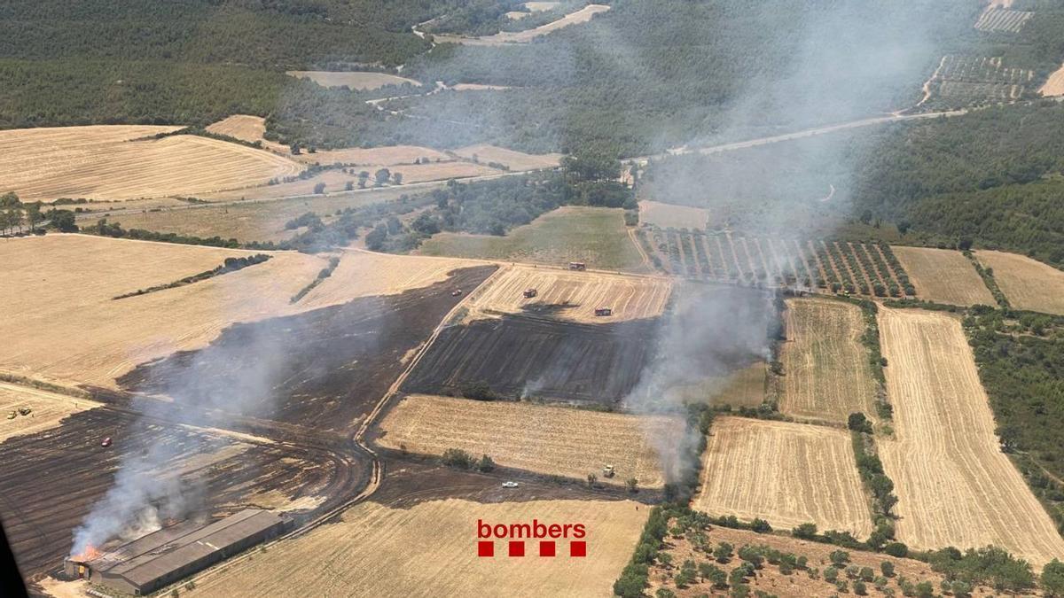 L'incendi de Terrades d'aquest 6 de juliol.