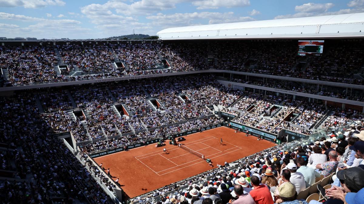 La pista Philippe Chatrier, en París