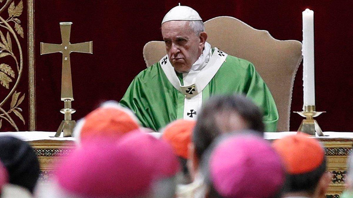 El papa Francisco, en la misa celebrada tras la cumbre para la Protección de la Infancia en la Iglesia. El papa Francisco, en la misa celebrada tras la cumbre para la Protección de la Infancia en la Iglesia.