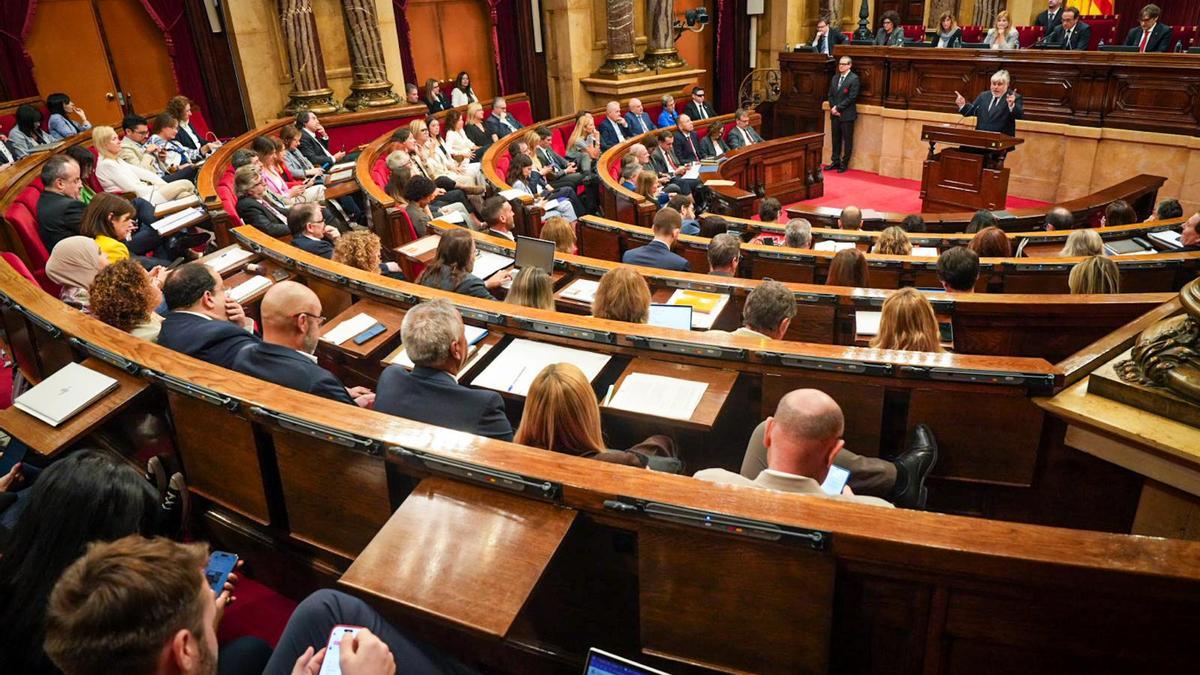 Pleno del Parlament.