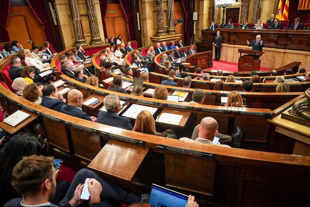Pleno del Parlament.