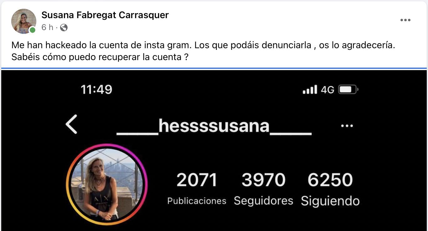Sustraen la cuenta de Instagram de una edila del PP de Castelló y le piden  500 euros en Bitcoins