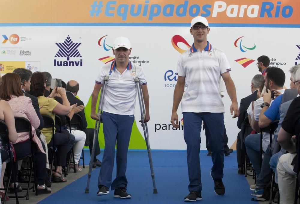 Presentación de la equipación de la selección paralímpica española