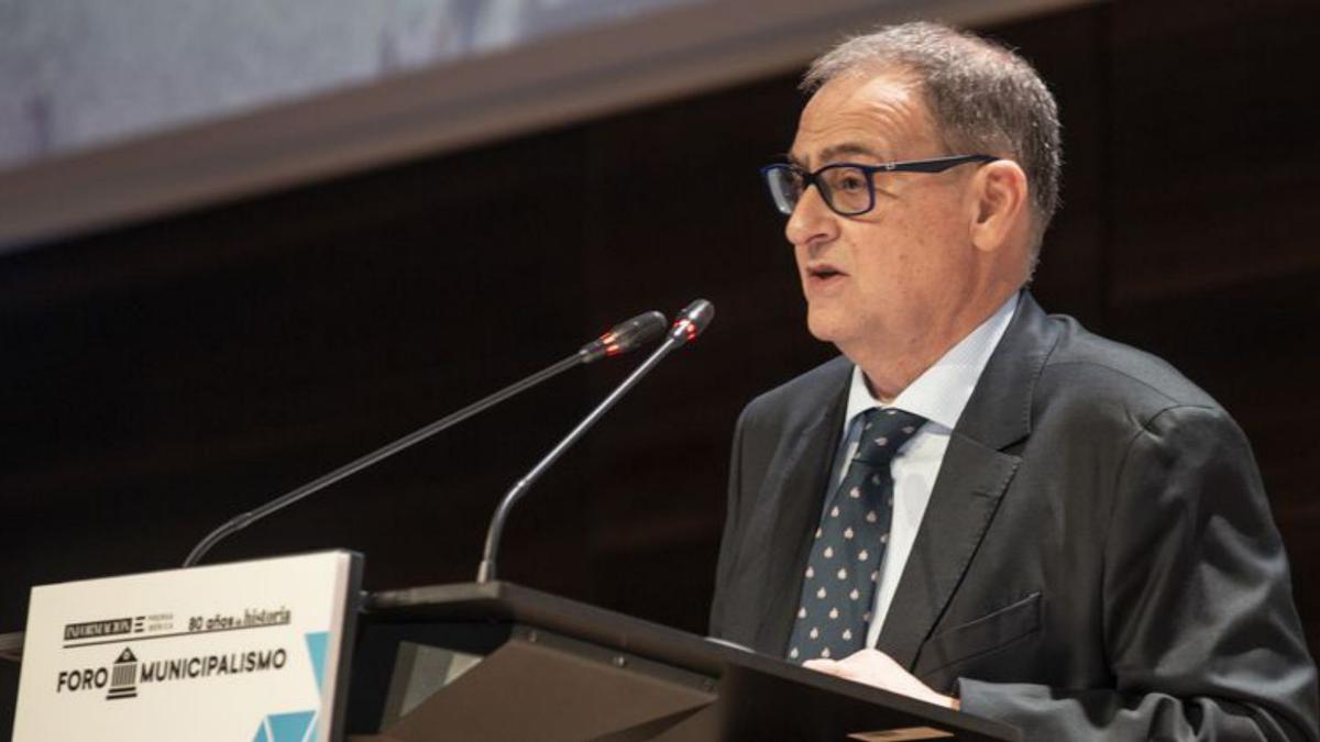 Juan Ramón Gil durante su intervención.