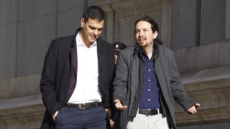 Sánchez e Iglesias durante su última reunión.