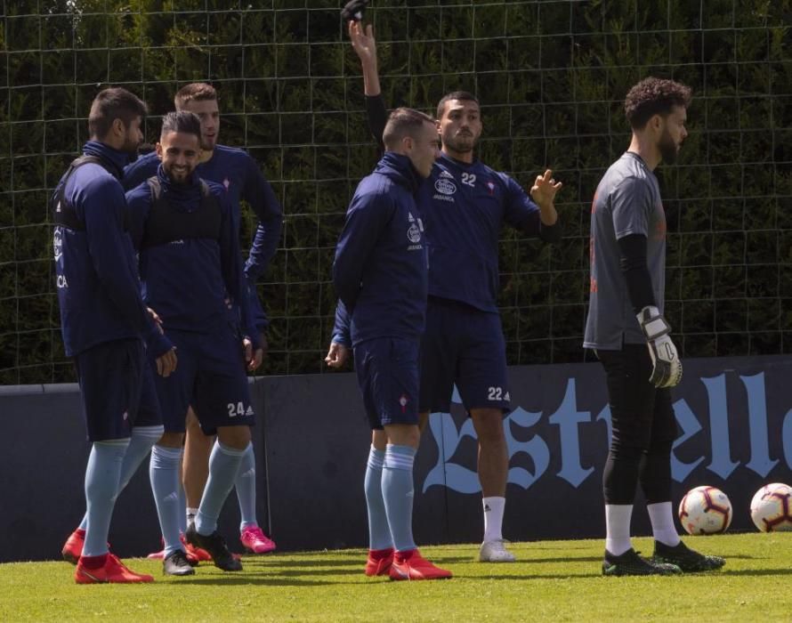 El Celta prepara en A Madroa el duelo ante el Leganés