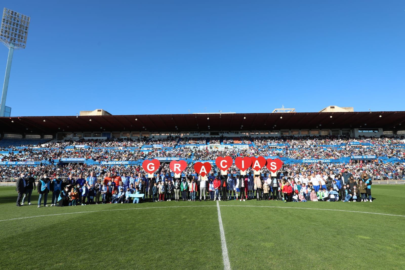 FOTOGALERÍA | El partido de Aspanoa vuelve a poblar La Romareda