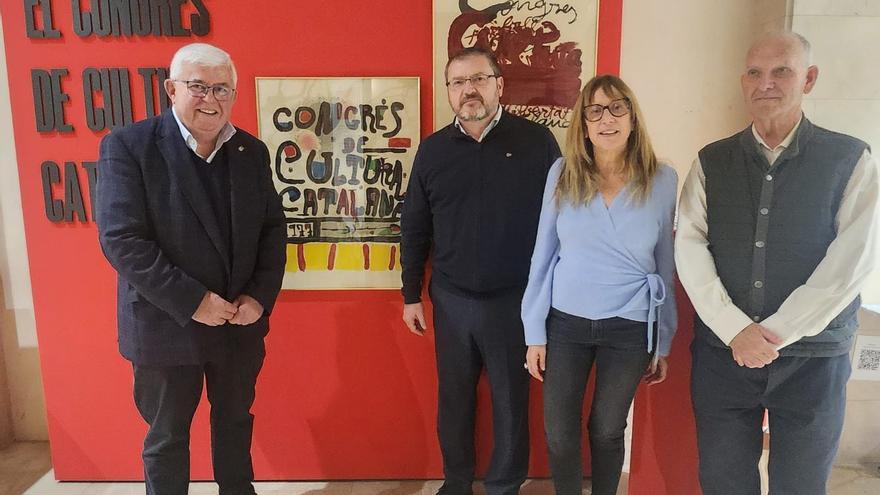 Inauguración de la exposición 'Imaginar, compartir, construir' del Congrés de Cultura Catalana, l'Obra Cultural Balear (OCB) y la Fundació Congrés de Cultura Catalana