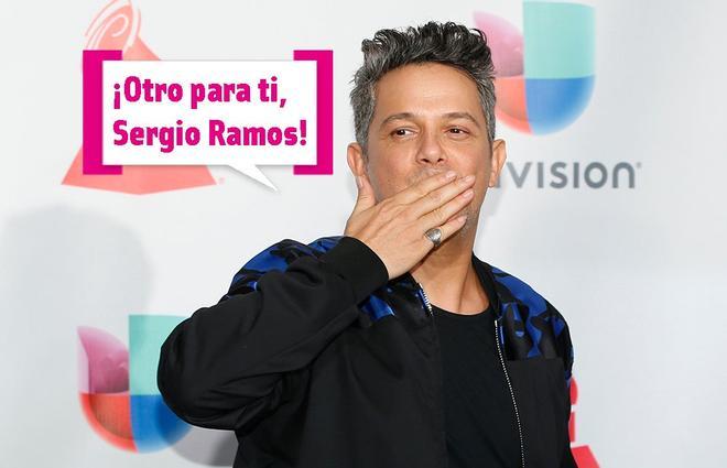 Alejandro Sanz le manda un beso a Sergio Ramos