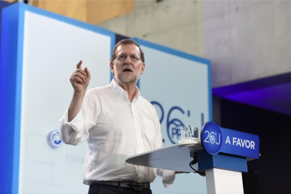 Mitin de Mariano Rajoy en el Auditorio de Murcia