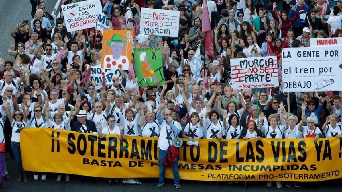 La Plataforma Prosoterramiento celebra en marzo de 2021 la conquista del espacio urbano en los barrios del sur de Murcia.