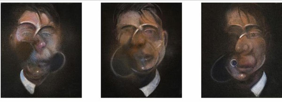 El tríptic ’Three studies of self portrait’ de Francis Bacon.