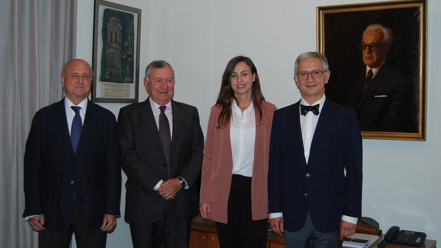 Luis Aznar, Juan López-Trigo, Paula Sánchez y Juan Viña.