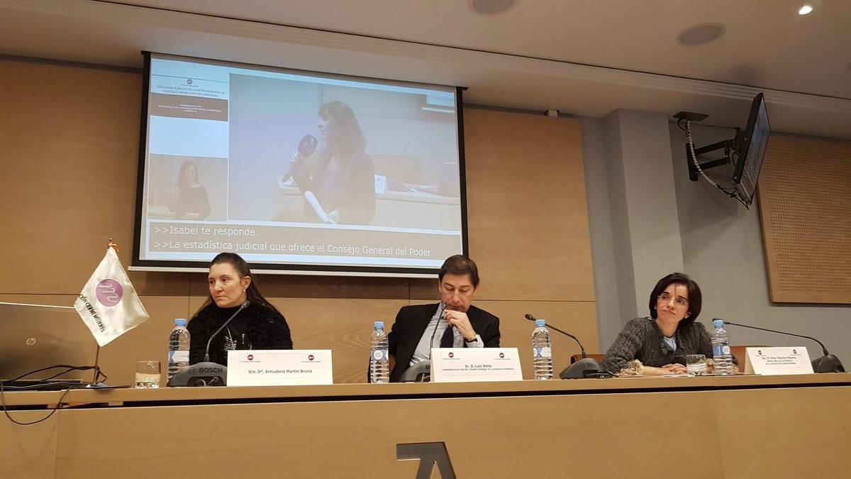 Un momento de la rueda de prensa de Cermi en la que ha denunciado la esterilización de mujeres y niñas con discapacidad. Un momento de la rueda de prensa de Cermi en la que ha denunciado la esterilización de mujeres y niñas con discapacidad.