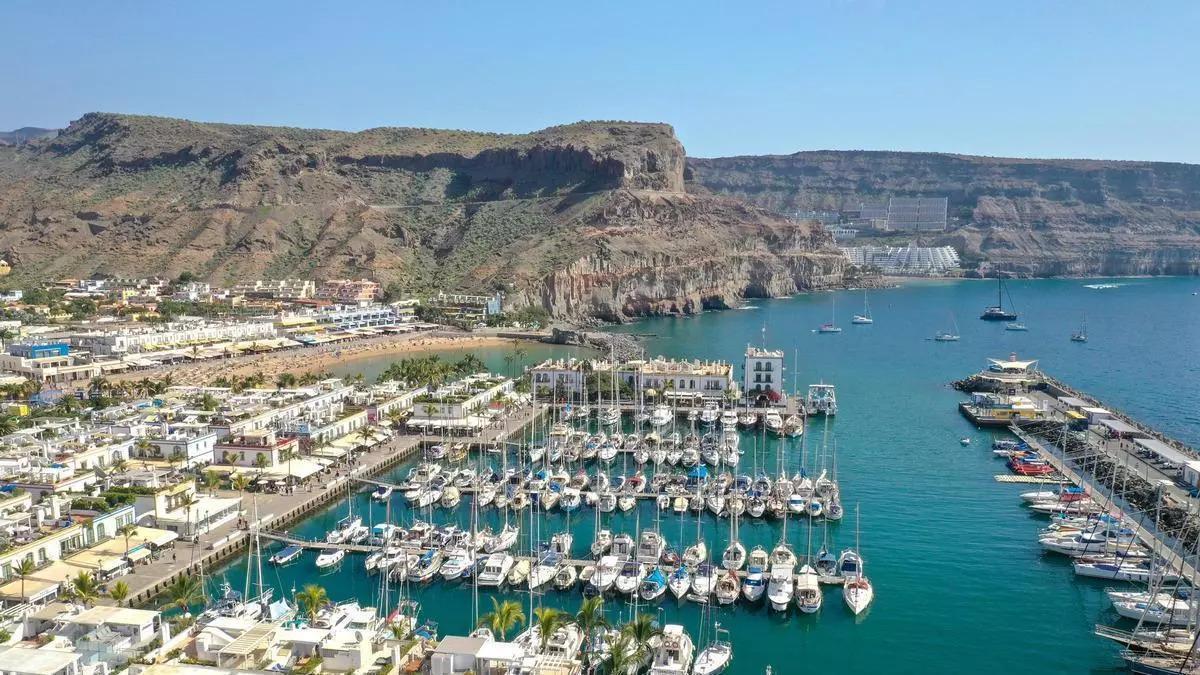 Imagen del puerto de Mogán.
