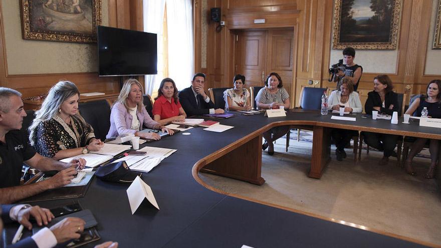 Ángeles Muñoz, en la Mesa de Malos Tratos.