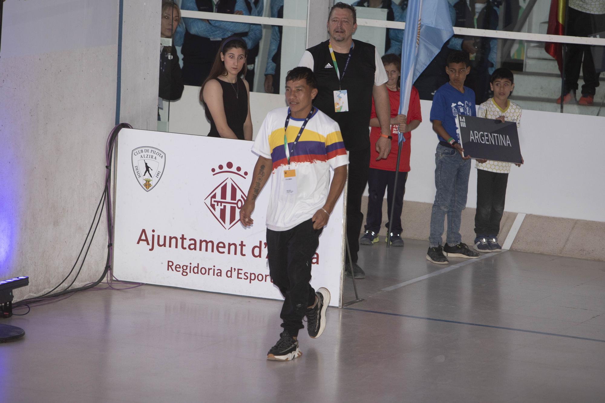 Las mejores imágenes de la gala inaugural del Mundial de Pilota de Alzira