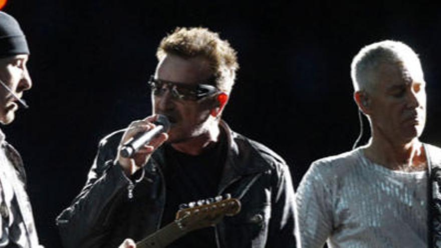 U2, durante un reciente concierto en Frankfurt.