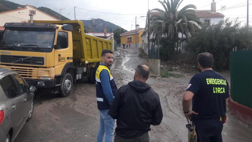 El temporal golpea Zarzadilla de Totana con fuertes tormentas y caída de granizo