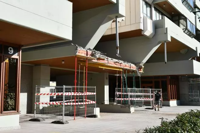 Los propietarios del edificio Petroliber de A Coruña deben presentar un informe de daños y un plan de actuación tras el derrumbe