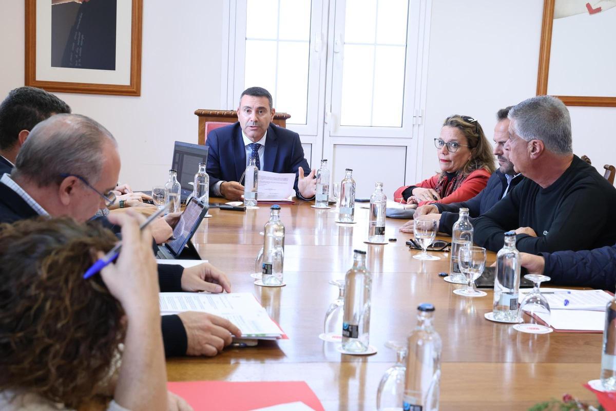 Asamblea del Consorcio del Agua de Lanzarote, este miércoles, en el Cabildo