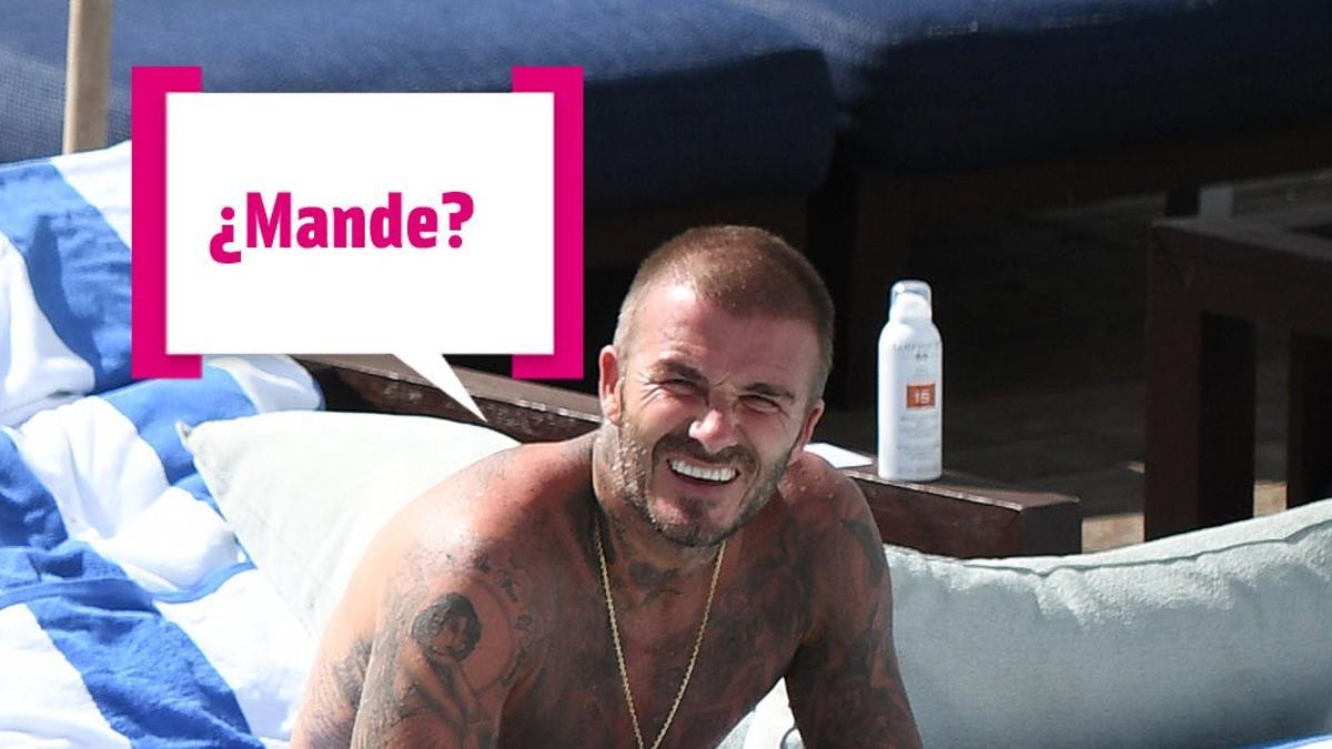 David Beckham pillado desprevenido