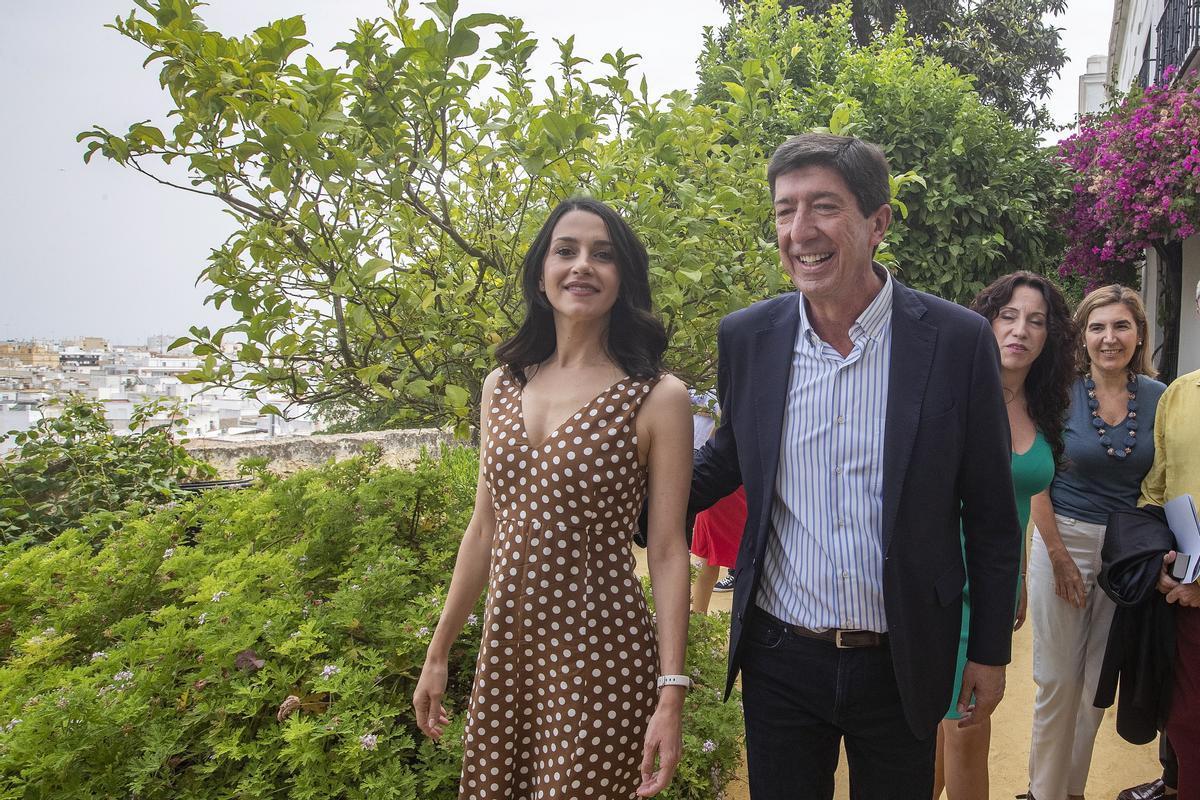 Inés Arrimadas y Juan Marín.