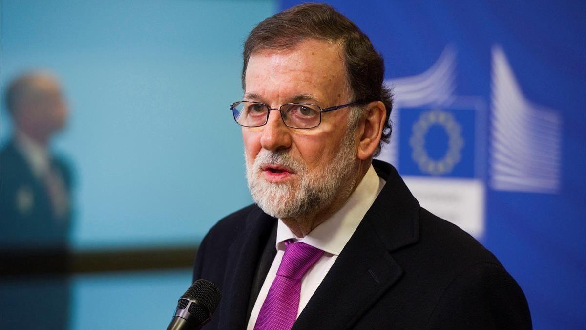 Mariano Rajoy, antes de la conferencia sobre el Sahel