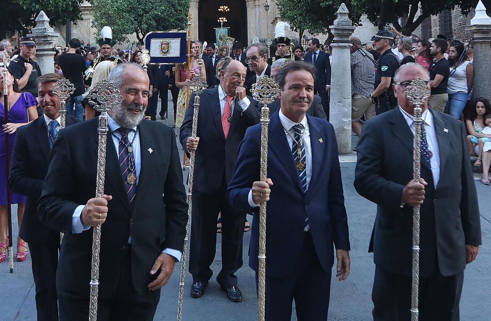 Procesión de la Virgen de la Victoria en Málaga