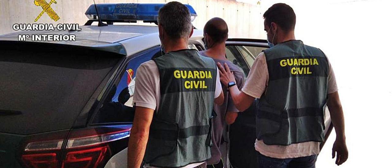 El detenido, en una imagen difundida por la Guardia Civil.