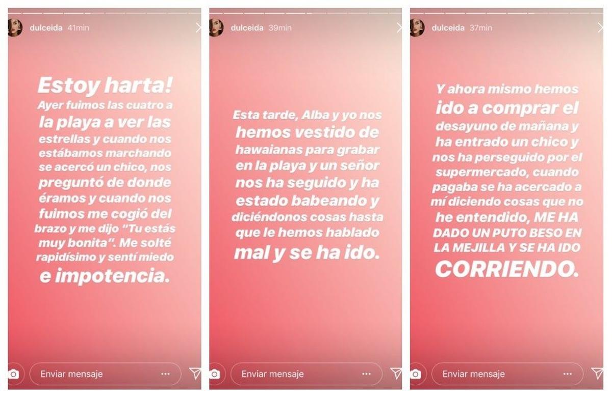 Dulceida denuncia vía Instagram el acoso que está sufriendo
