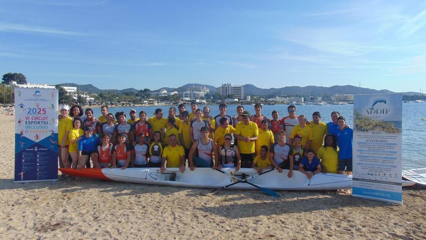 El piragüismo centra la séptima diada del Circuito Inclusivo de Ibiza