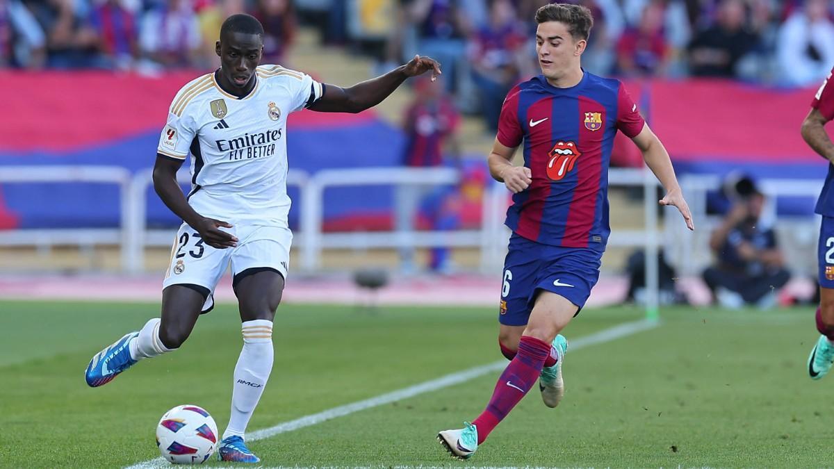 Ferland Mendy, durante el Clásico