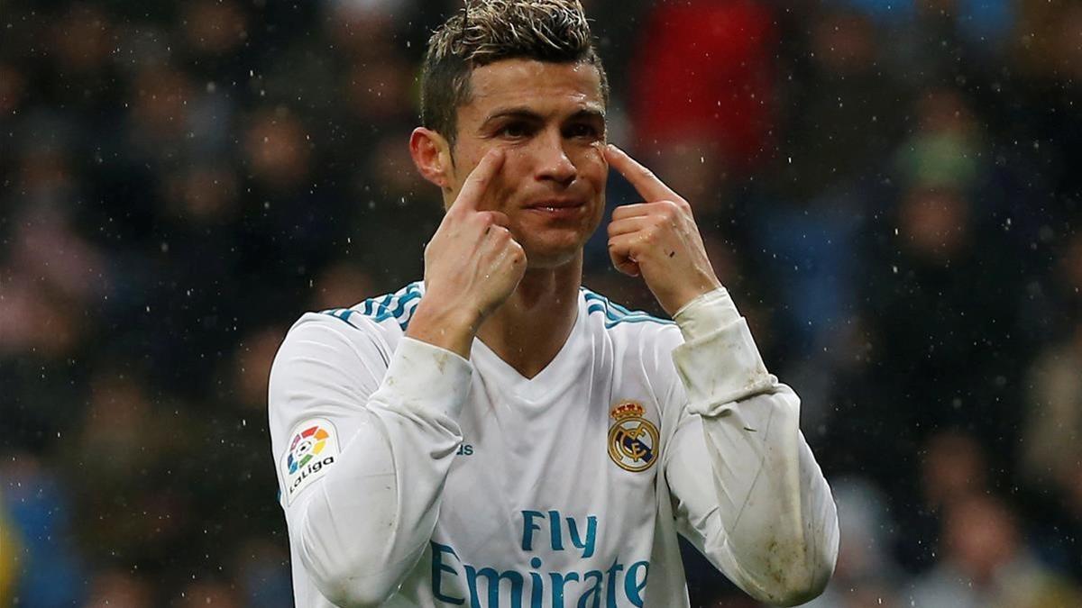 Cristiano Ronaldo, durante el partido ante el Villarreal