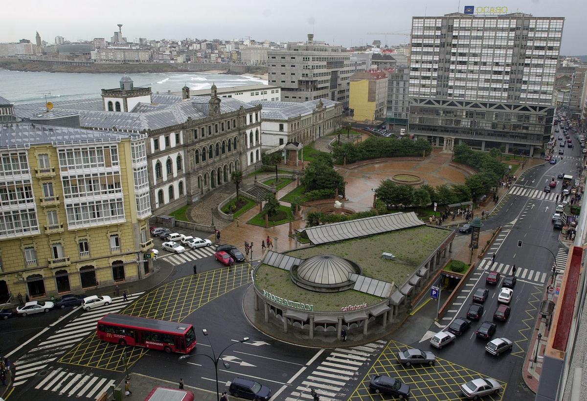 La plaza de Pontevedra en el año 2000
